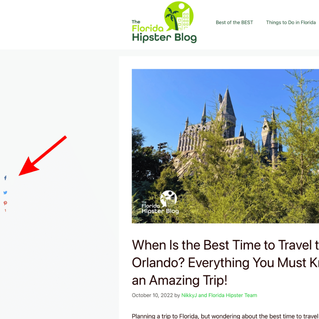 Grow Plugin Example on Florida Hipster Theme Park and Disney Bloggers