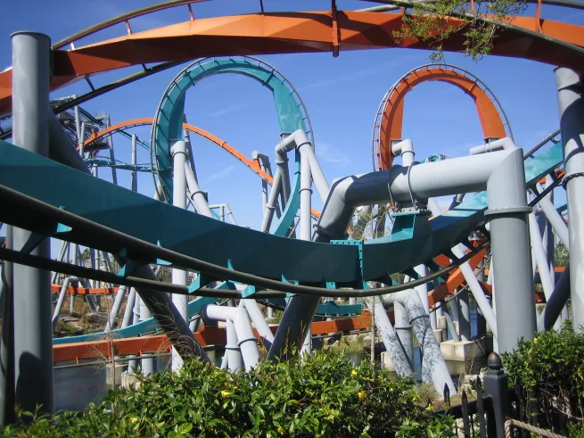 Dueling Dragons Roller Coaster at Universal Islands of Adventure