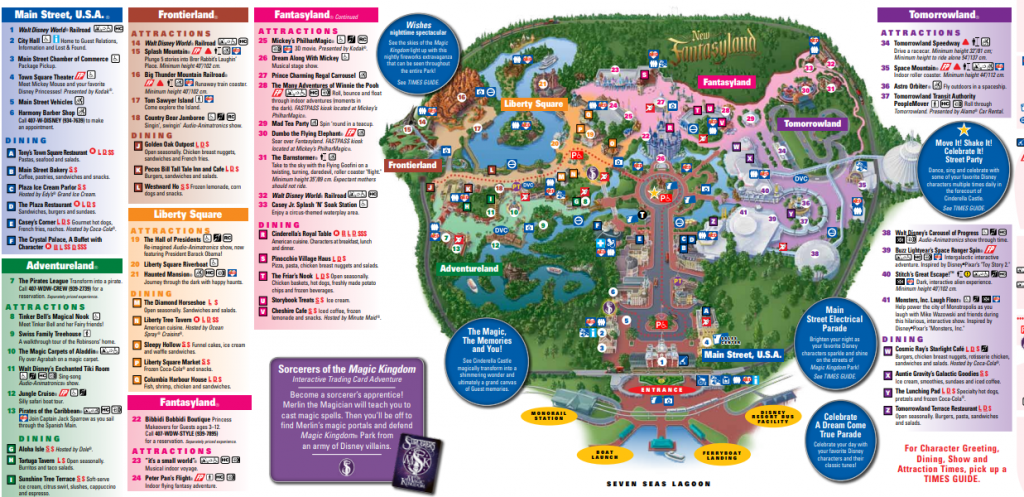 Disney Map you'll need for your Magic Kingdom for adults trip.
