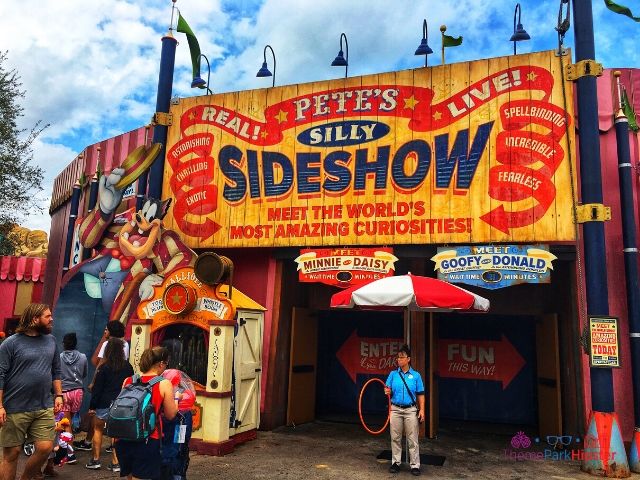 Magic Kingdom New Fantasyland Storybook Pete's Silly Sideshow Entrance