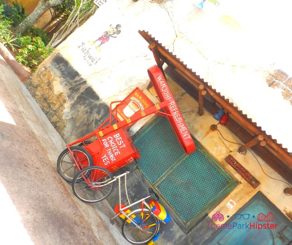 Animal Kingdom Harambe Market Village with Wanjohi Refreshment Red Bike