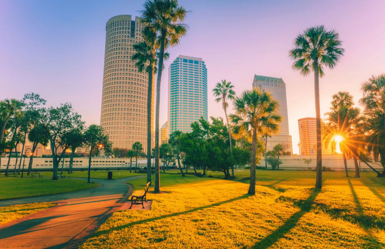Sunset in Downtown Tampa. One of the best things to do in Tampa with CityPASS