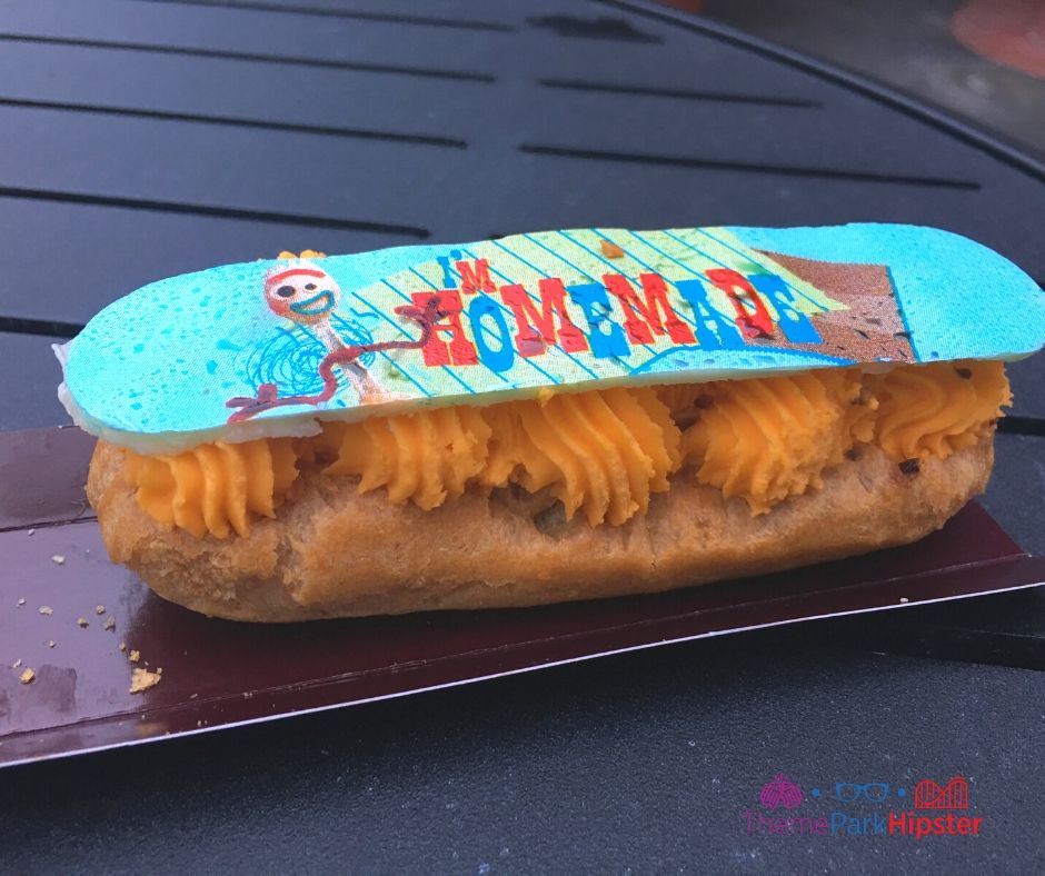 ABC Commissary Hollywood Studios Dessert with Forky from Toy Story on Flaky Bun 