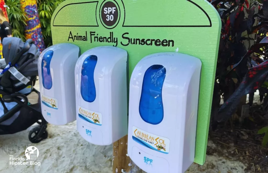 Discovery-Cove-Animal-Friendly-Sunscreen-SPF-30-dispensers. Keep reading to get the best water park tips.