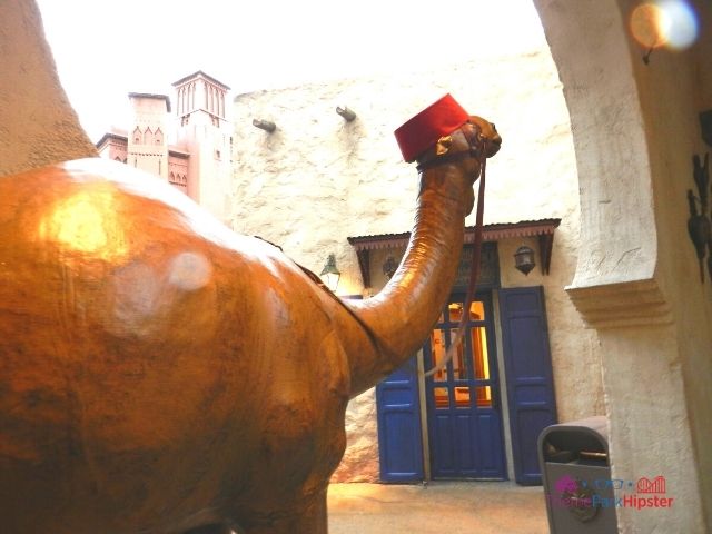 Morocco Pavilion at Epcot The Brass Bazaar Interior with camel 