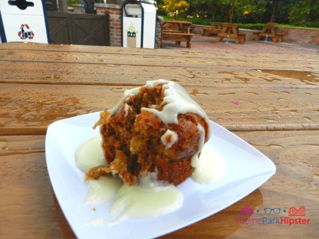 Taste of Epcot Food and Wine Festival Menu American Carrot Cake with running icing on the side
