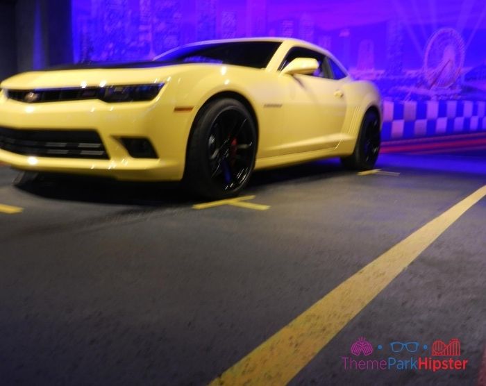 Test Track Yellow Sports Car