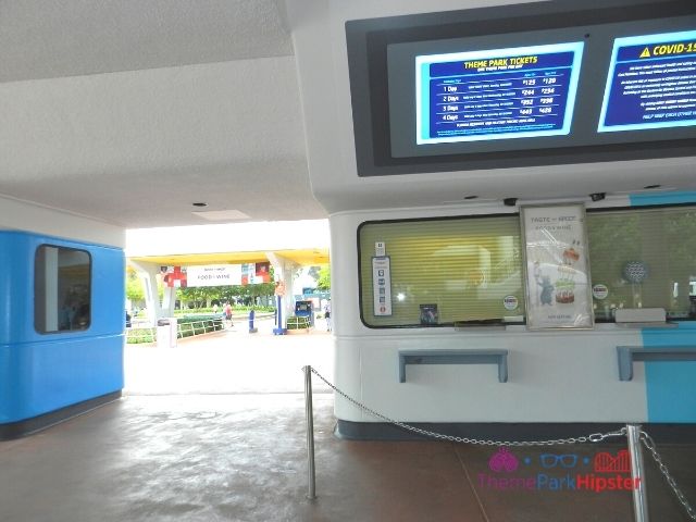 Ticket Booths at Epcot Food and Wine Festival
