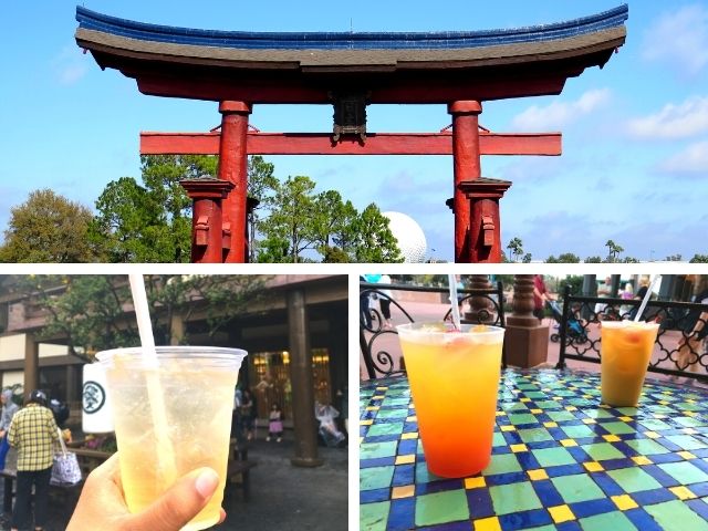 Epcot Bar Crawl with drinks from around World Showcase