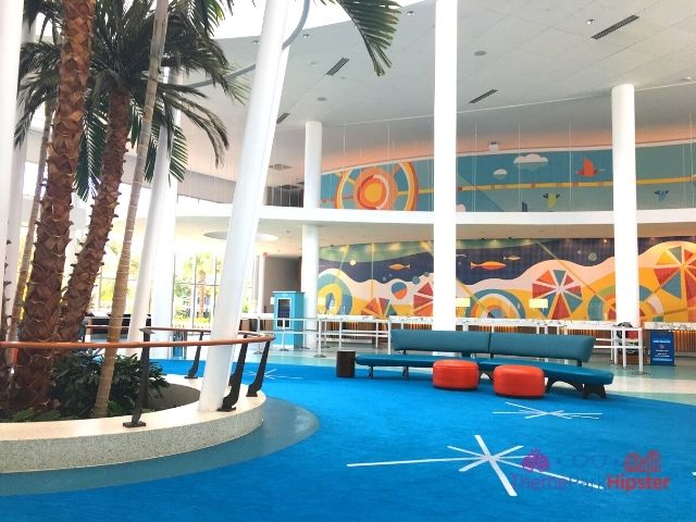 Cabana Bay Beach Resort Lobby and Check In Desk. Keep reading to get the best things to do at Universal Orlando for adults.