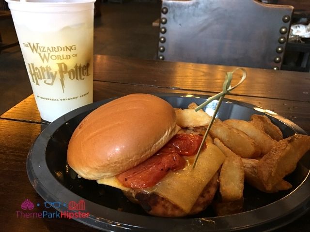 Wizarding World of Harry Potter Lemon Fizzy Drink and Grilled Chicken Sandwich at the Leaky Cauldron