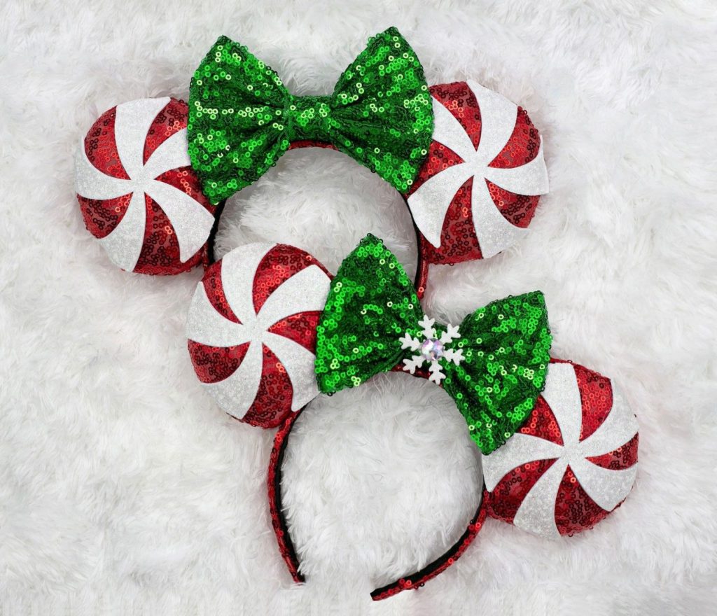 Christmas Minnie Mouse Ears Peppermint Mickey Ears Perfect Disney Gifts for Adults