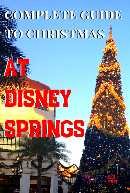 Disney Springs Christmas Tree Trail and Guide. Keep reading to get the full guide on Christmas at Disney Springs!