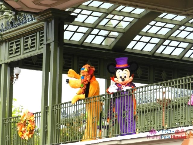 Magic Kingdom Halloween Mickey Mouse and Goofy in Costumes