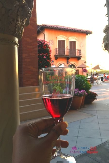 Wine in the Plaza at Italy Pavilion in Epcot