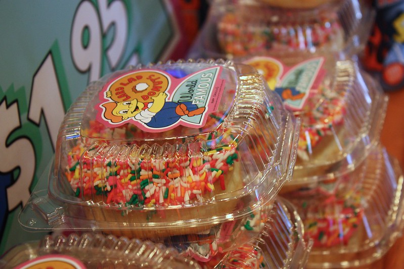 Lard Lad Big Pink Simpsons Donut at Universal Studios