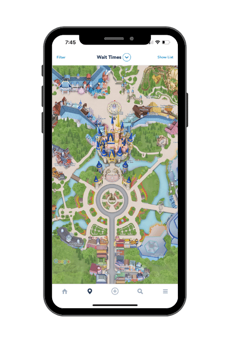 My Disney Experience App Magic Kingdom Map