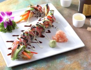 Dragon Roll Tempura Shrimp at California Grill Restaurant