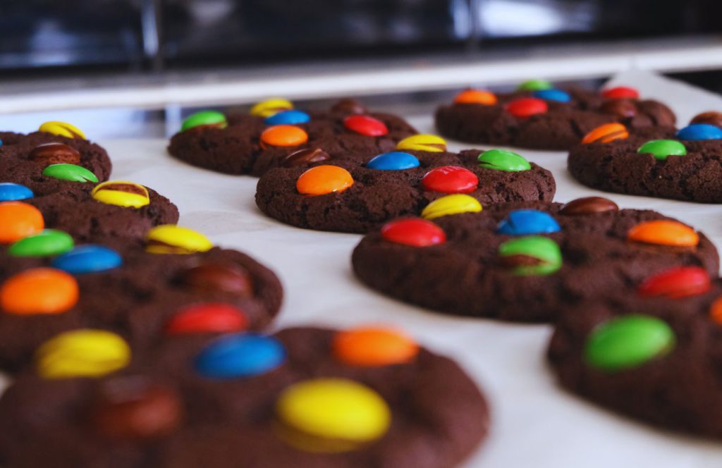 M&M Chocolate Cookie