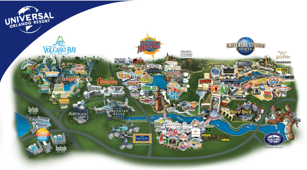 Universal Orlando Map 2022 and 2023 PDF