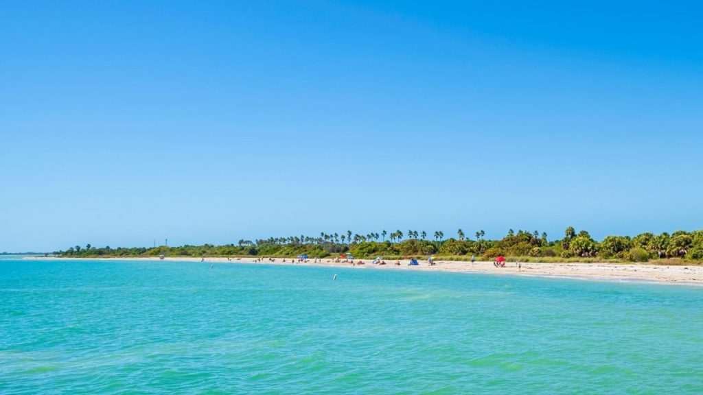 Fort De Soto Park Beach in Florida. Making it the best beach close to Disney.