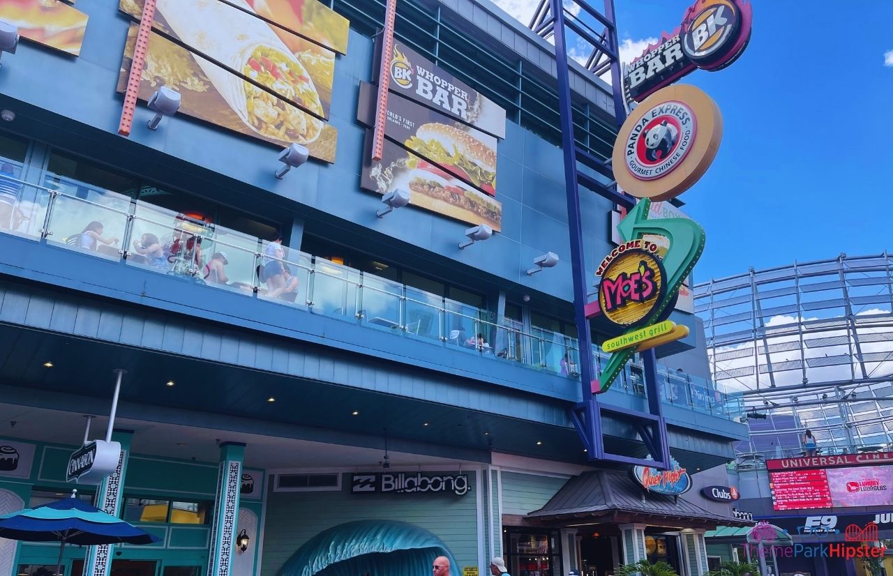 CityWalk Orlando Burger King Bar Panda Express Moes