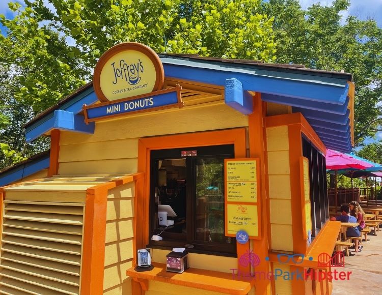 Joffrey's Coffee Mini Donuts at Blizzard Beach Water Park. Keep reading to see what's the best Disney water park in our Typhoon Lagoon vs Blizzard Beach guide!