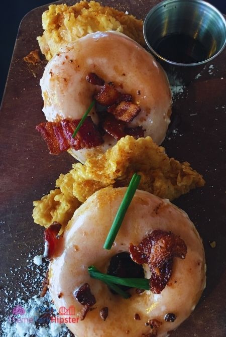 Chicken and Donuts with Bacon House of Blues