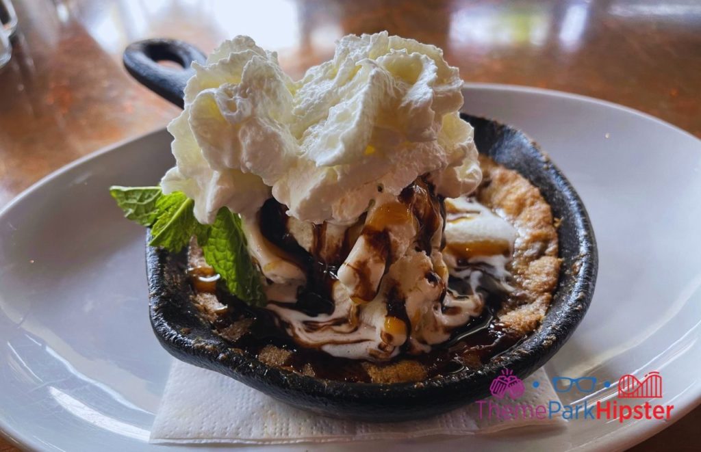 Chocolate Chip Cookie with Ice Cream at CityWorks BEST Breakfast in Disney Springs 