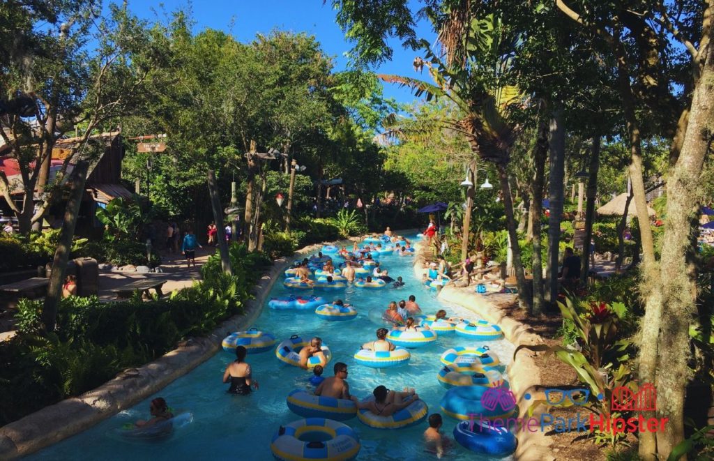 Typhoon Lagoon Lazy River. Keep reading to know what to pack for an amusement park and have the best theme park packing list.