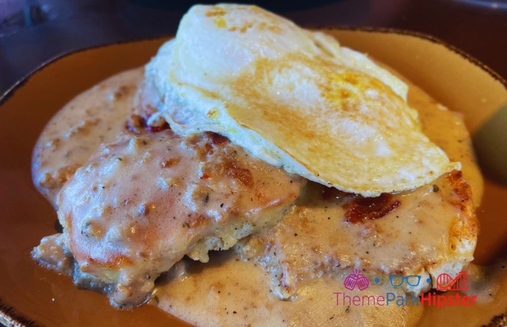 Wine Bar George Biscuit and Gravy. Keep reading to get the best things to do at Disney Springs for solo travelers on a solo disney world trip.