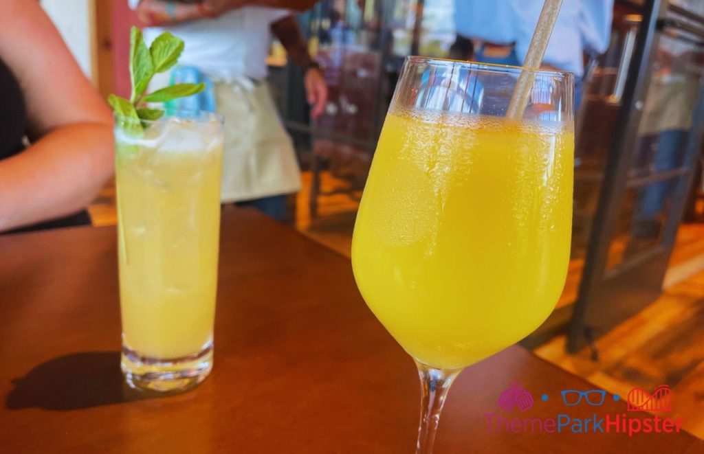 Wine Bar George Mai Tai and Dole Whip Mimosa BEST Breakfast in Disney Springs 