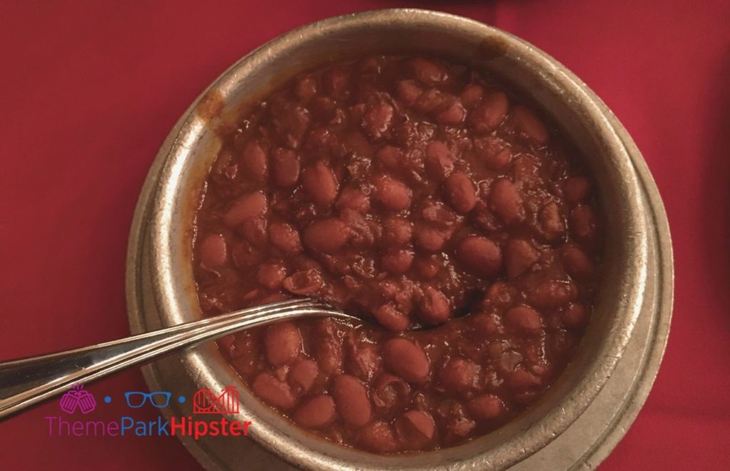 Disney Buffet Restaurant Trails End and Hoop Dee Doo baked beans