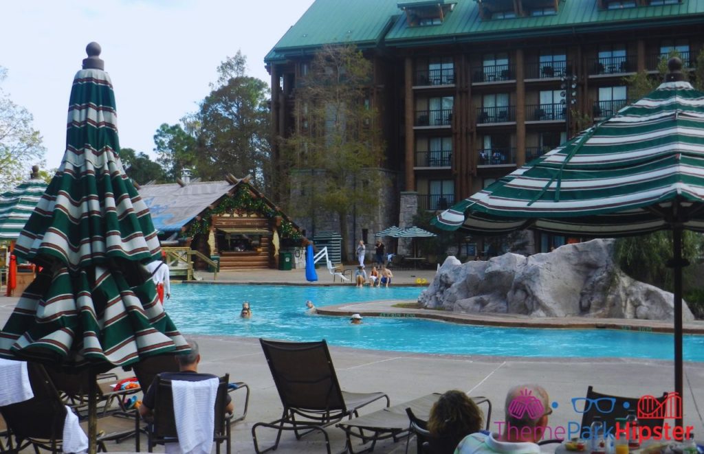 Disney Wilderness Lodge Pool Area Copper Creek Springs. One of the best pools at Disney World.