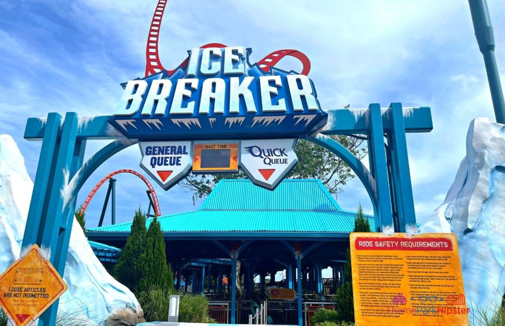 Ice Breaker SeaWorld Roller Coaster Entrance. Keep reading for the best things to do at SeaWorld.