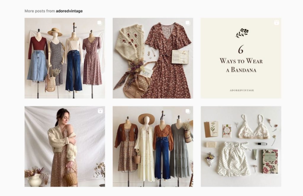 AdoredVintage Instagram Page