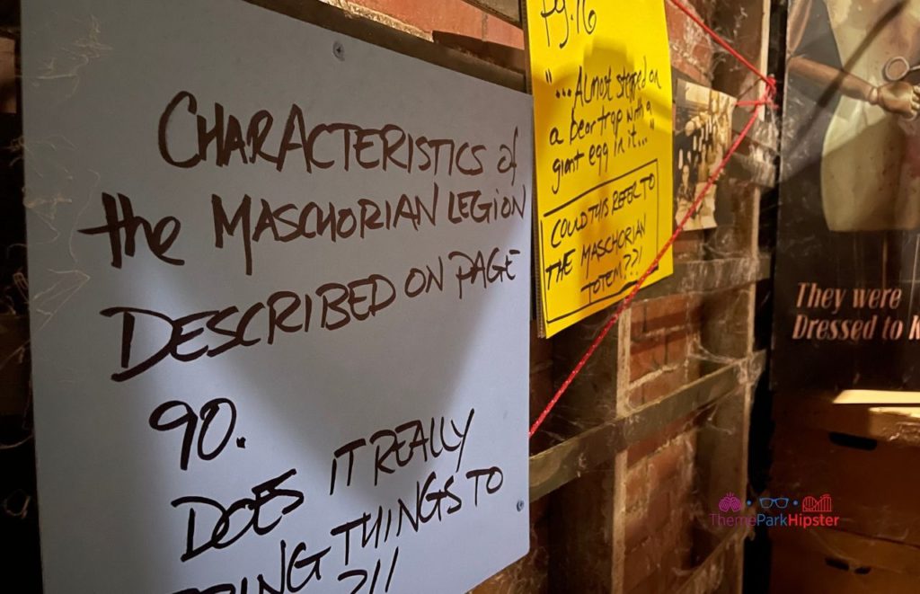 Case Files Unearthed Legendary Truth HHN 30 Unmasking the Horror Tour Characteristics of the Maschorian Legion from page 90
