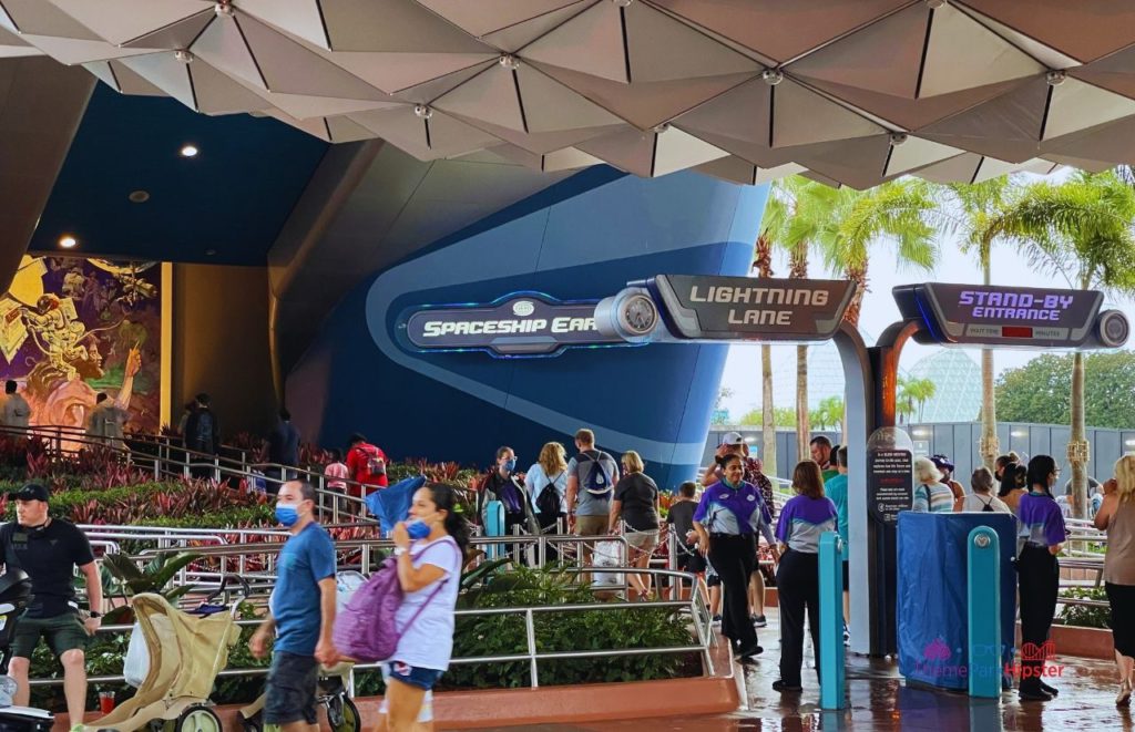 Epcot Spaceship Earth History Lightning Lane Entrance