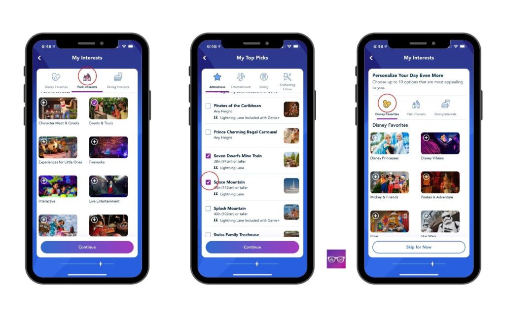 Genie Pass Disney World App Lighting Lane Selections. Keep reading to learn more about the Lightning Lane at Disney.  