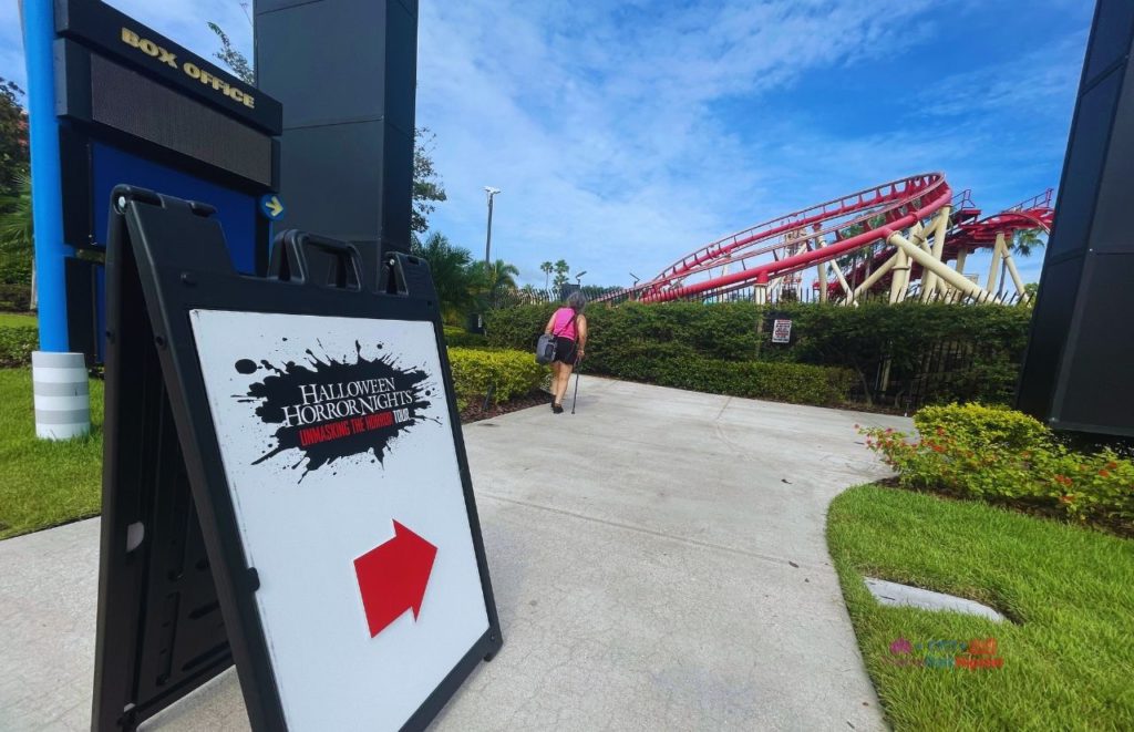 HHN Unmasking the Horror Tour Entrance Sign