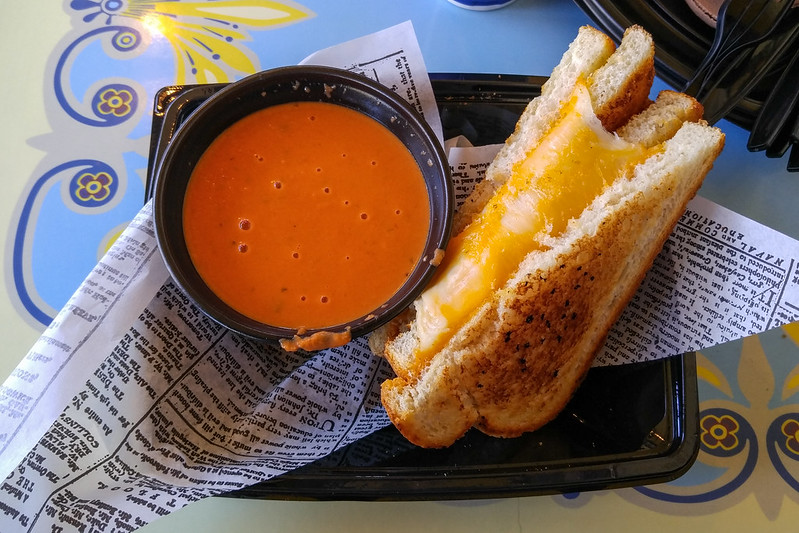 Jolly Holiday Cafe Disneyland Grilled Cheese and Tomato Soup