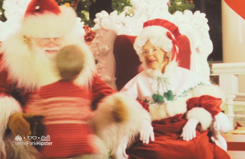 Disney Holidays with Santa Claus and Mrs. Claus during Christmas at Epcot. Keep reading to learn more about the Epcot Candlelight Processional and Christmas at Disney World. 