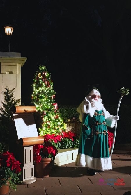 Epcot International Festival of the Holidays Santa Claus Story Teller in UK Pavilion