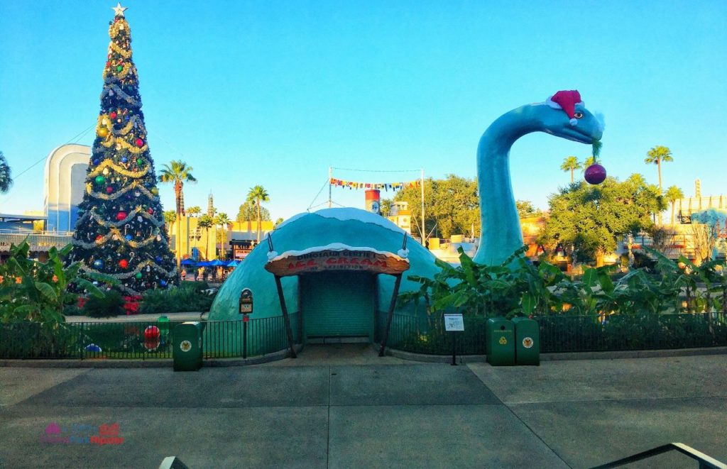 Gertie Dinosaur for Christmas at Hollywood Studios. Keep reading to learn about the best Disney Christmas trees!
