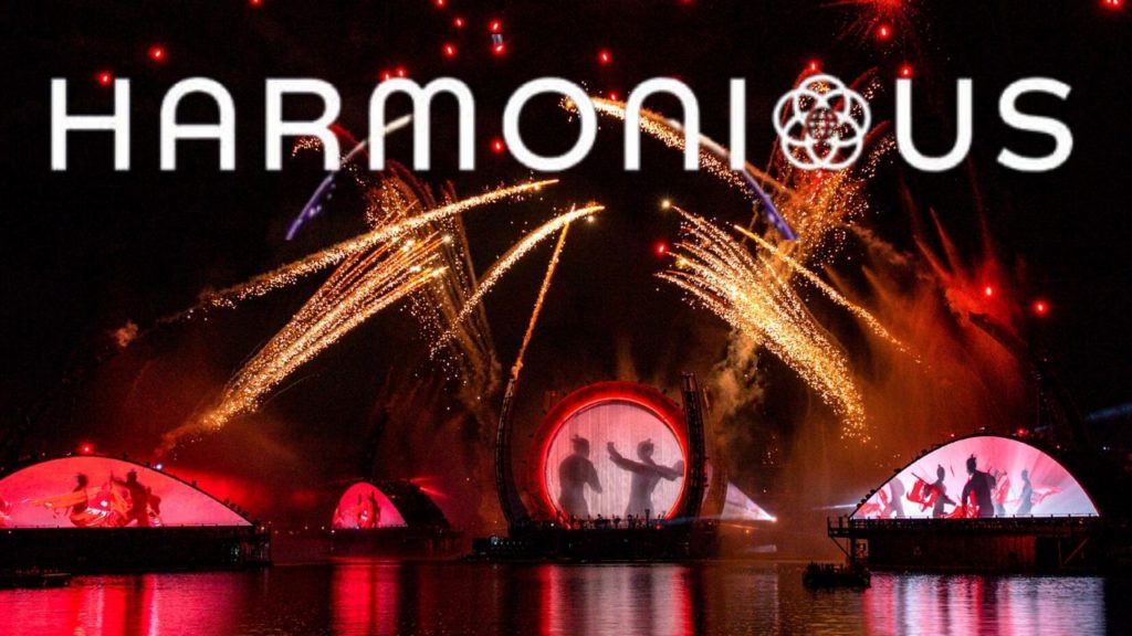 Harmonious Epcot Fireworks show over World Showcase Lagoon at Walt Disney World couple activities in Florida