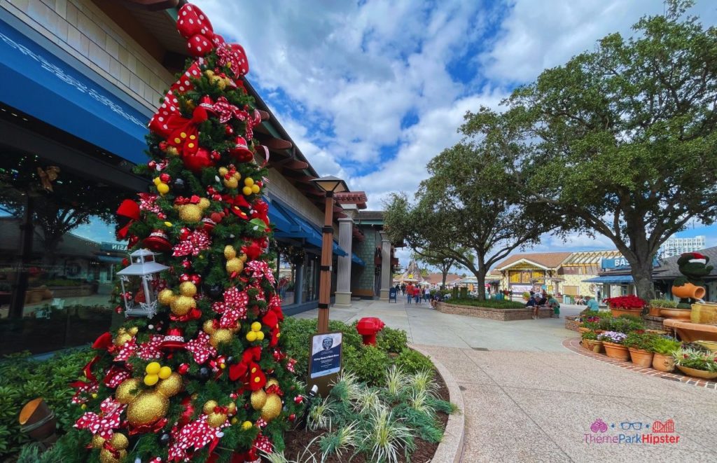 Mickey and Minnie Mouse Christmas Tree at Disney Springs. Keep reading to learn about the best things to do at Disney World for Christmas.