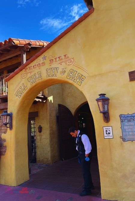 Pecos Bill Tall Tale Inn and Cafe Entrance Magic Kingdom Food