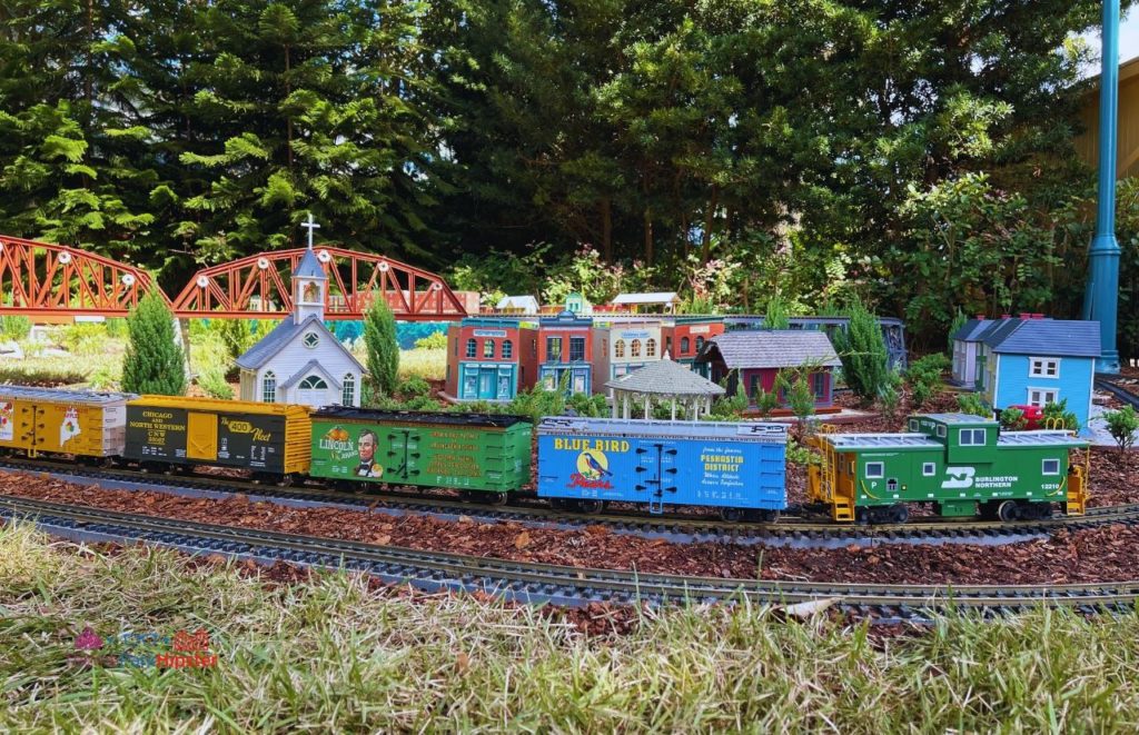 SeaWorld Christmas Celebration Miniature Train in Holiday Town