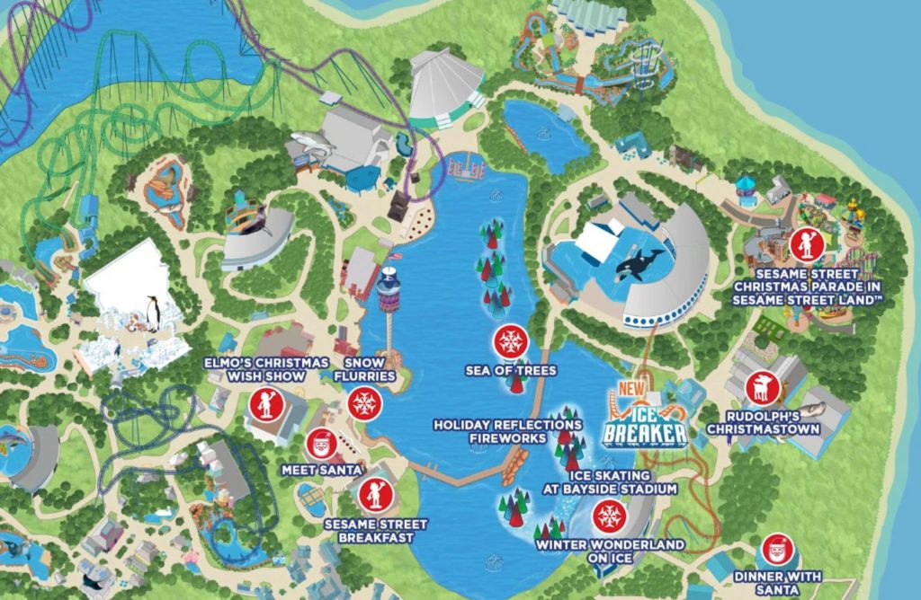 SeaWorld Orlando Christmas Show Map and Menu PDF 2022. Keep reading to learn about Christmas at SeaWorld Orlando!