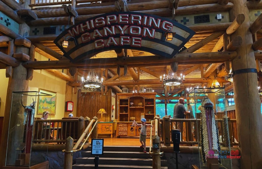 Whispering Canyon Cafe Entrance Disney Wilderness Lodge. Keep reading to learn how to do Thanksgiving Day at Disney World.